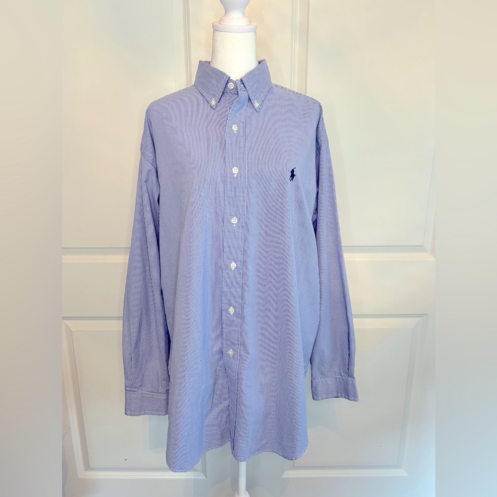 Ralph Lauren Men’s Vintage 100% Cotton Blake Long Sleeve Button Down Shirt Sz M